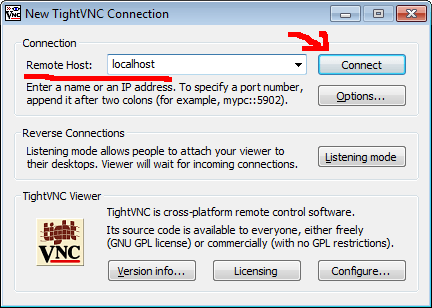 TightVNC Windows To Linux Remote Desktop Connection